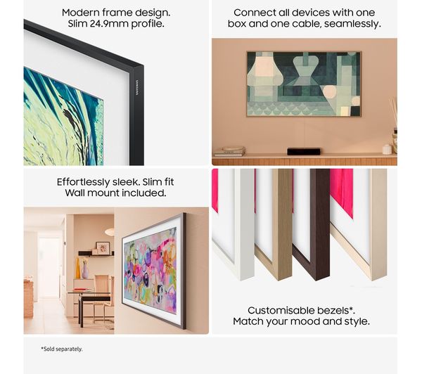 Samsung 55 Inch QE55LS03FAU The Frame Smart QLED TV