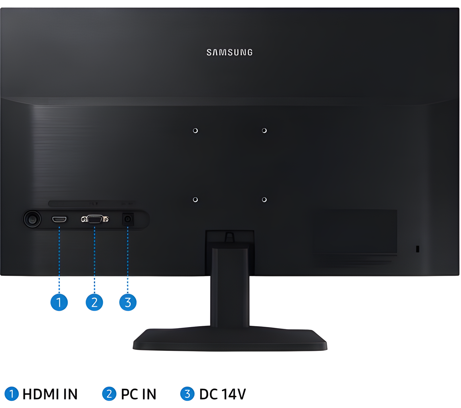 SAMSUNG LS22A33ANHUXXU Full HD 22&quot; VA LCD Monitor - Black - SamaTechs