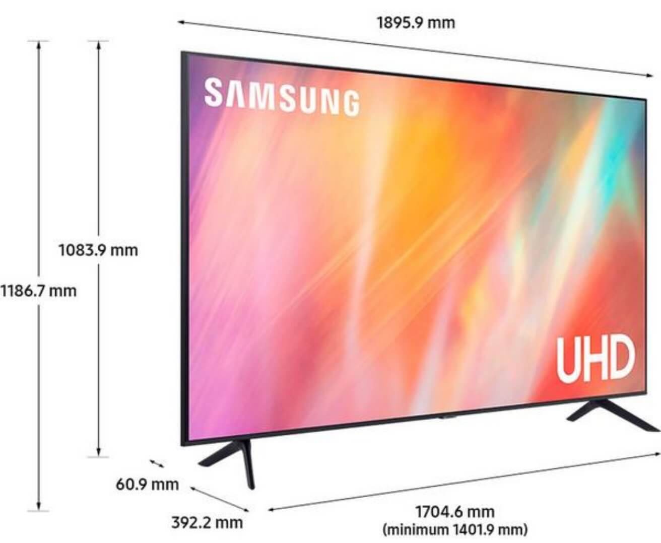 SAMSUNG UE43AU7100KXXU 43&quot; Smart 4K Ultra HD HDR LED TV - SamaTechs